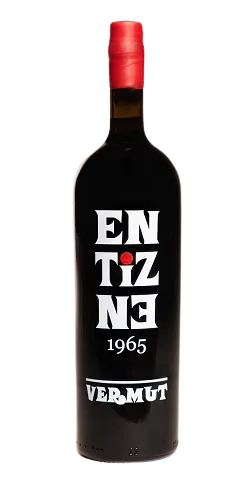 Botella de Vermut Entizne, marca exclusiva de Agustín Albacete S.A. en Borja