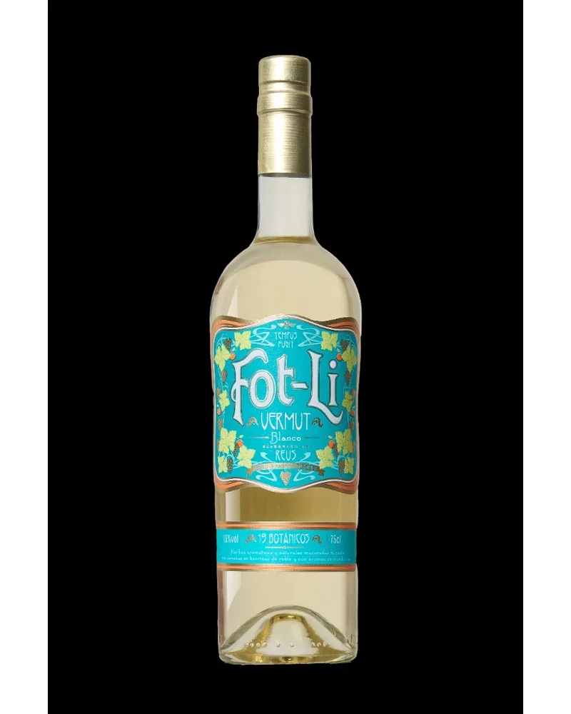 Botella de Fot-Li Vermut Blanco de Reus, vermut artesanal con 19 botánicos